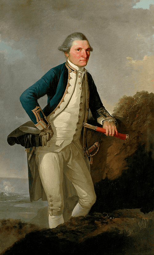 John Webber - Portrait of Captain James Cook - Tahiti Tourist Guide