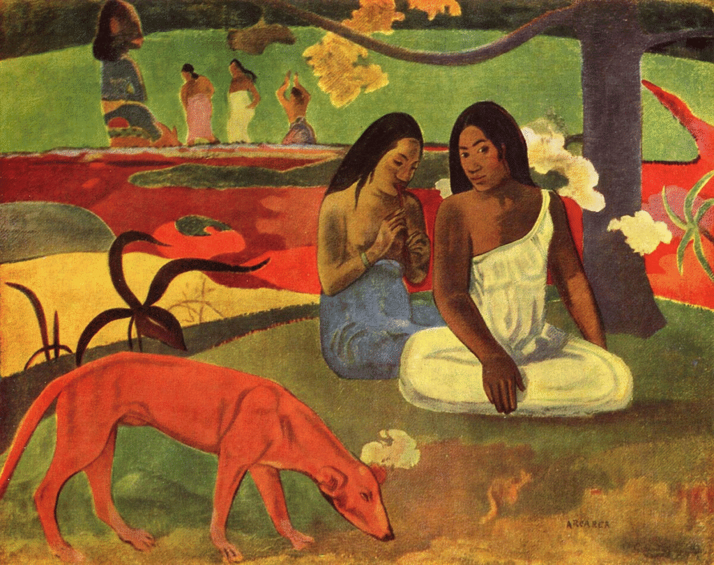 Arearea (1892) - Paul Gauguin - Tahiti Tourist Guide