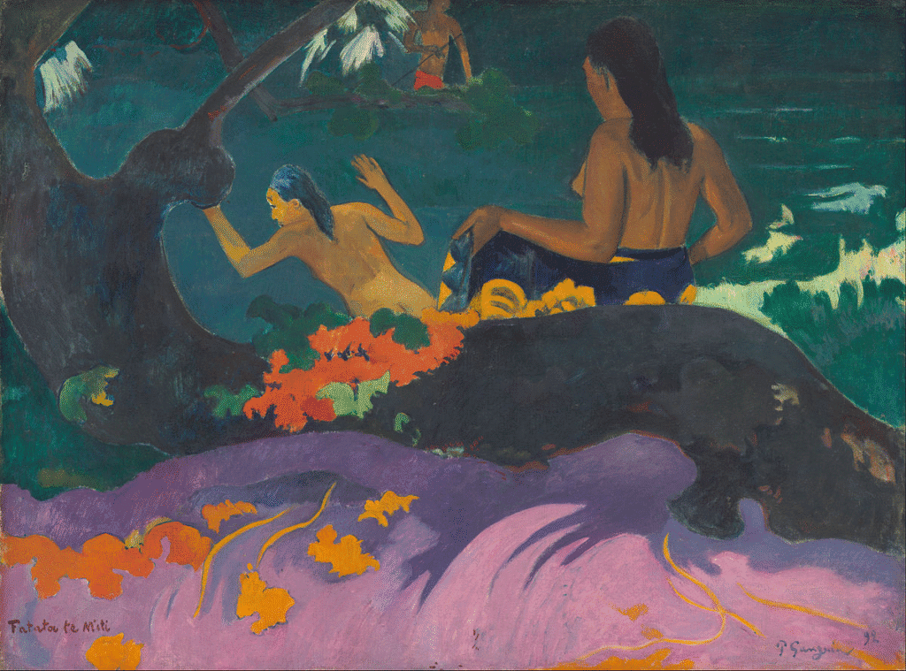 Fatata te Miti (Au bord de la mer) - Paul Gauguin - Tahiti Tourist Guide