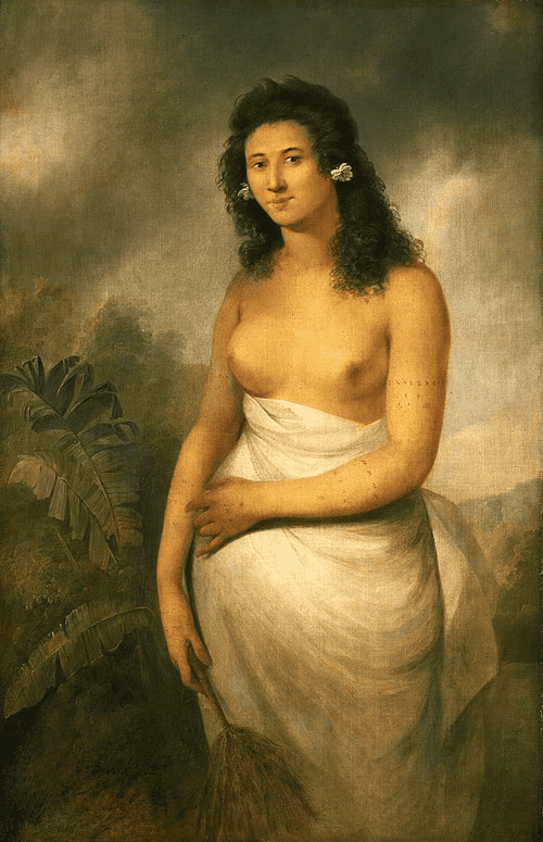 Portrait of Poedua, Princess of Raiatea - John Webber Portrait of Poedua, Princess of Raiatea - John Webber - Tahiti Business Guide